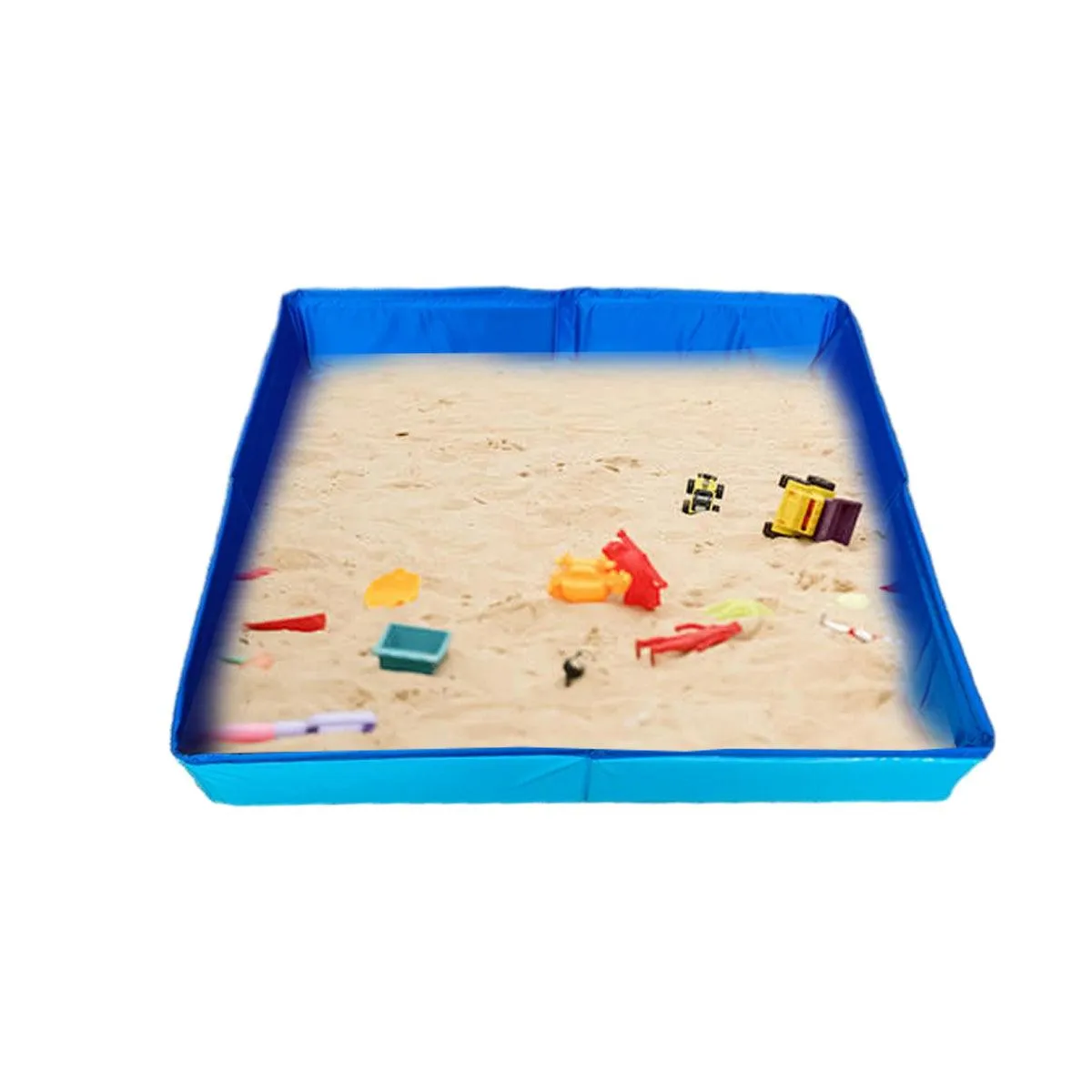Folding Square Sand Table Portable Kids Play Table for Indoor Outdoor Beach Toys