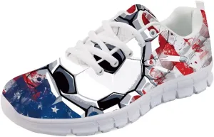 Forchrinse Purple Nebula Blue Galaxy Running Shoes for Men Women,Lightweight Sports Gym Jogging Athletic Shoes