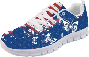 Forchrinse Purple Nebula Blue Galaxy Running Shoes for Men Women,Lightweight Sports Gym Jogging Athletic Shoes