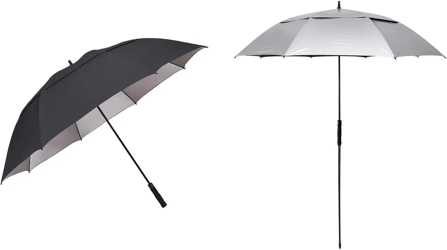 G4Free 68 Inch Golf Umbrella and 68 Inch UV Golf/Beach Umbrella Double Canopy