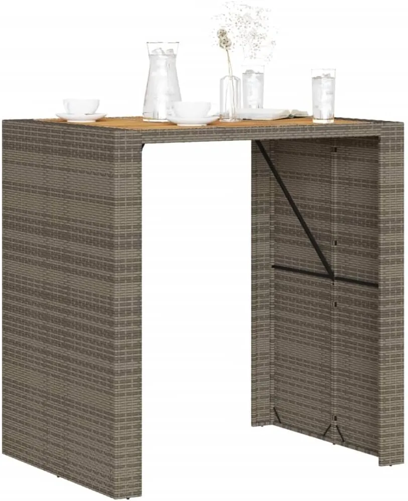 Garden Bar Table Grey, Outdoor Furniture, Dining, Farmhouse, Hallway, Folding Tables for Camping, Kitchen