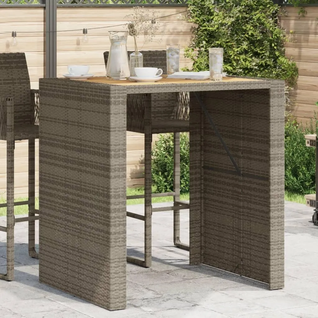 Garden Bar Table Grey, Outdoor Furniture, Dining, Farmhouse, Hallway, Folding Tables for Camping, Kitchen
