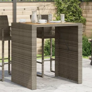 Garden Bar Table Grey, Outdoor Furniture, Dining, Farmhouse, Hallway, Folding Tables for Camping, Kitchen