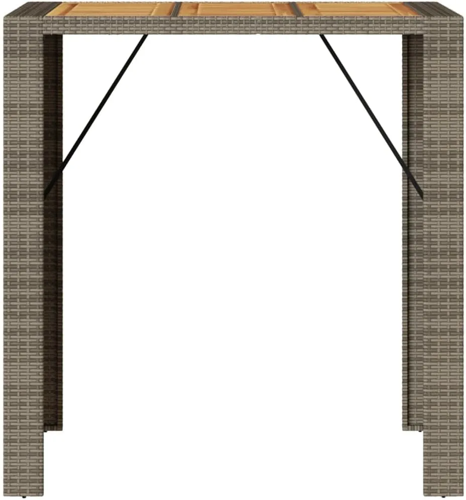 Garden Bar Table Grey, Outdoor Furniture, Dining, Farmhouse, Hallway, Folding Tables for Camping, Kitchen