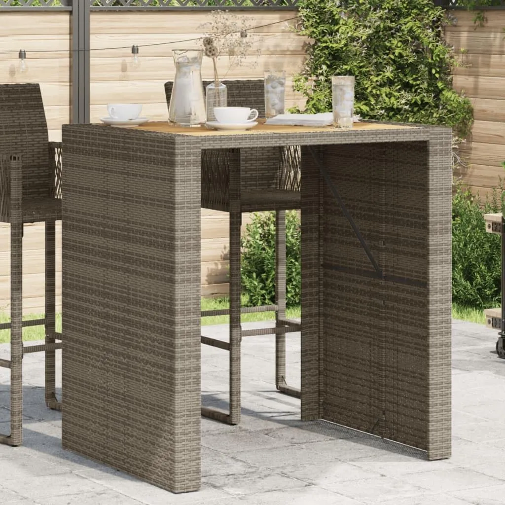 Garden Bar Table Grey, Outdoor Furniture, Dining, Farmhouse, Hallway, Folding Tables for Camping, Kitchen