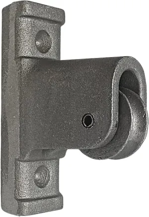 Gettysburg Flag Works Non-Drilled Silver Aluminum Vertical Mounted Single Pulley Assembly- Flagpole Truck Alternative- Holds Flagpole Rope Halyard- Made in USA