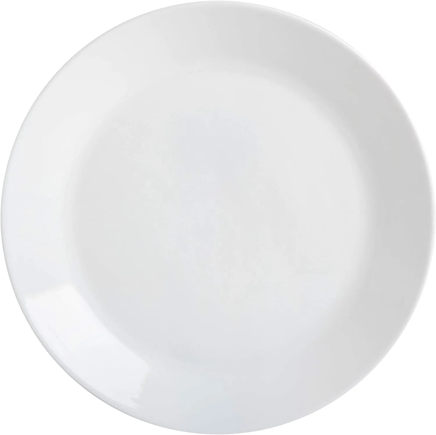 Gibson Home Ultra 18 Piece Break and Chip Resistant Dinnerware Plates and Bowls Set, Round: Service for 6, Opal Glass, White