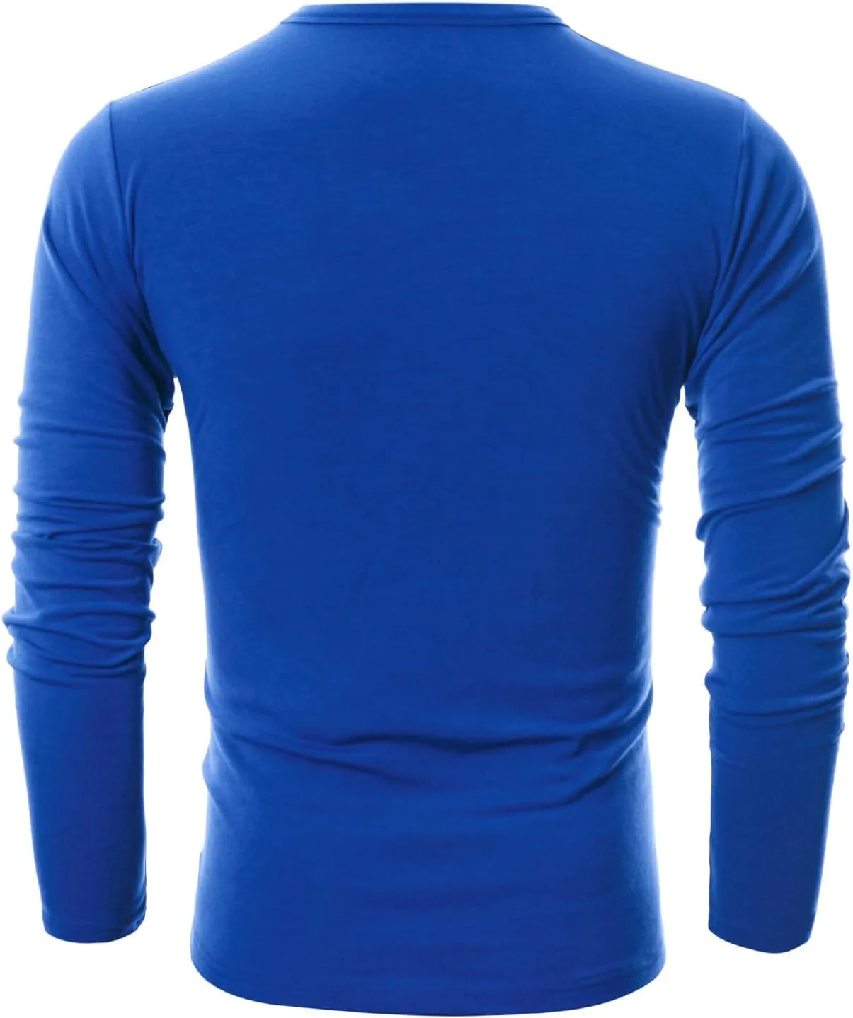 GIVON Mens Slim Fit Soft Cotton Long Sleeve Lightweight Thermal Crew Neck T-Shirt