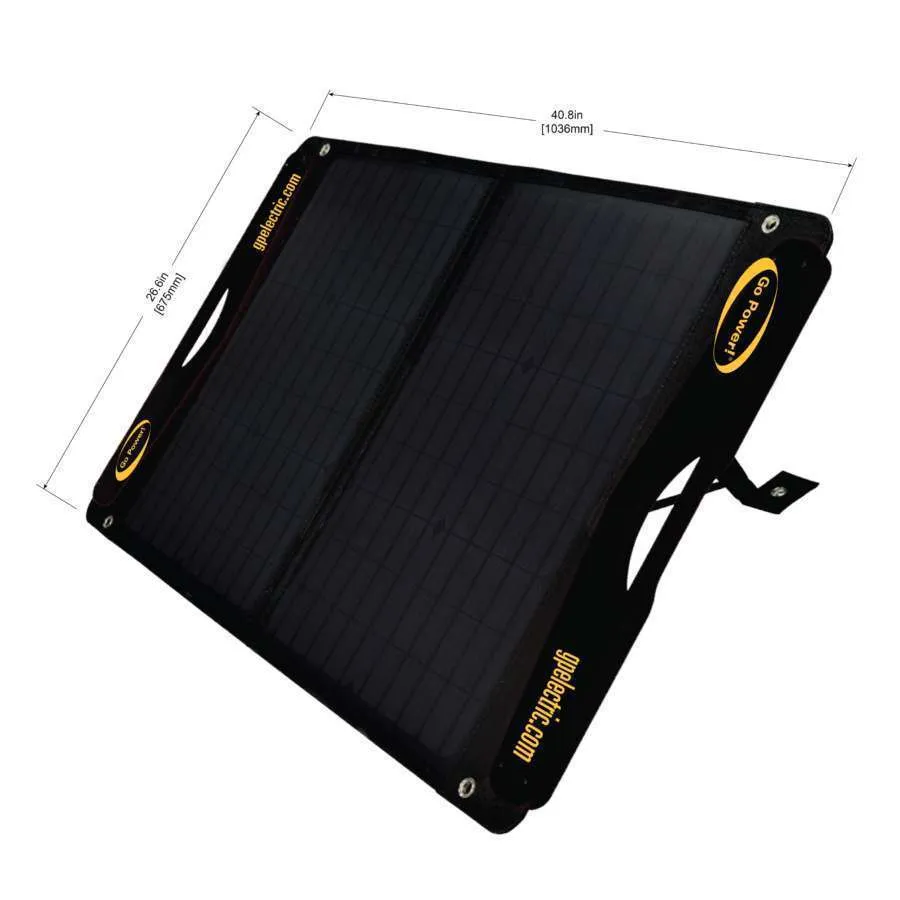 Go Power DuraLite 100W Portable Solar Kit with 30A Controller