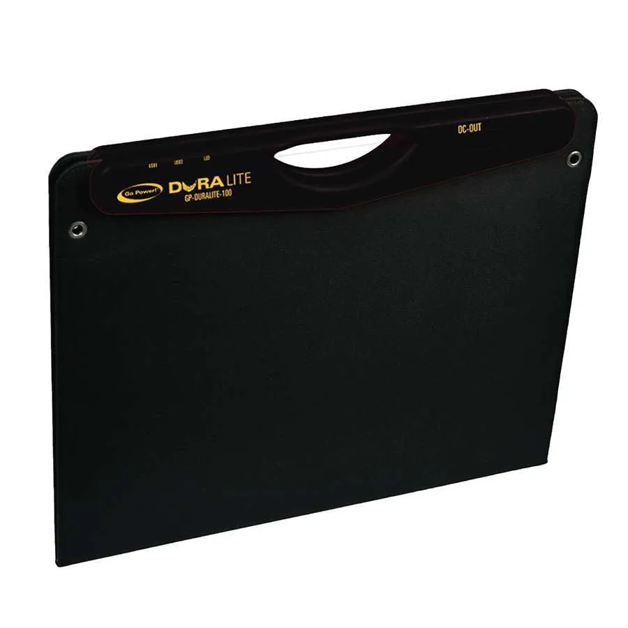 Go Power DuraLite 100W Portable Solar Kit with 30A Controller