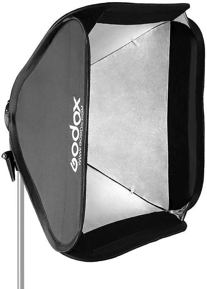 Godox 32"x 32" 80cmx80cm Foldable Universal Softbox with S-Type Speedlite Bracket for Flash Bowens Elinchrom Mount Accessories Direction Adjustable