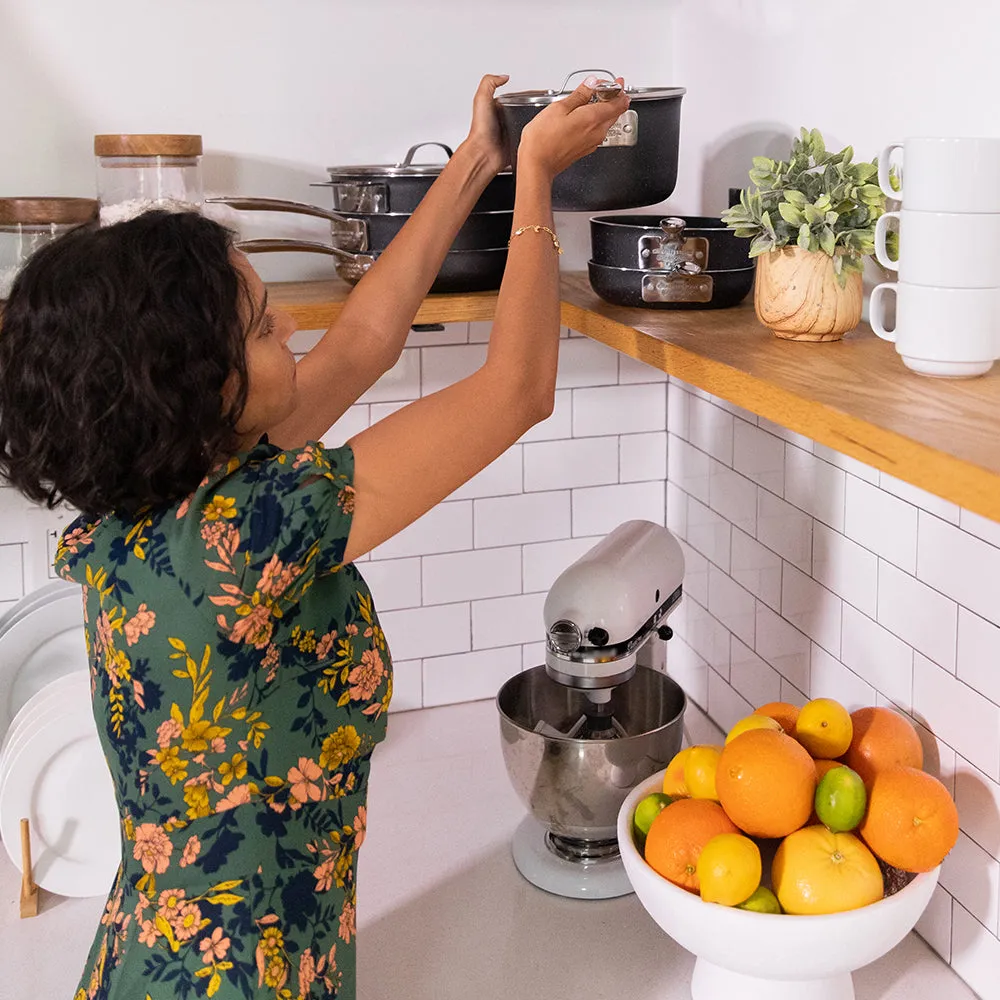 Granitestone 10-Piece Stackmaster Stackable Cookware Set