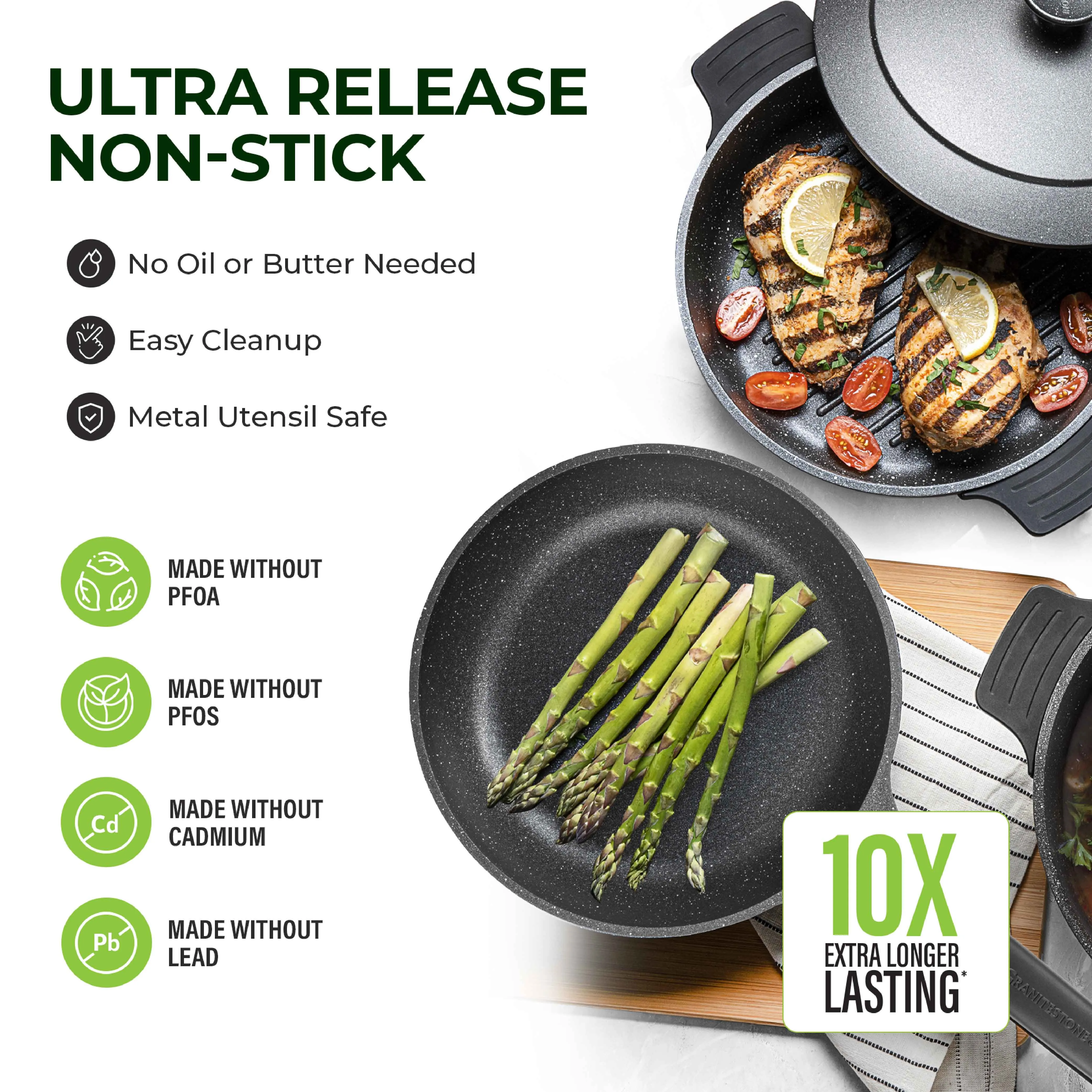 Granitestone 8-Piece Nesting Cookware Set