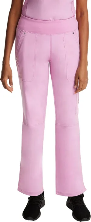 Healing Hands Womens Scrubs Pants 5 Pocket Purple Label 9133 Cargo Tori Women Yoga Pant Lightweight Soft Fabric Taffy Pink 3X-Large Plus