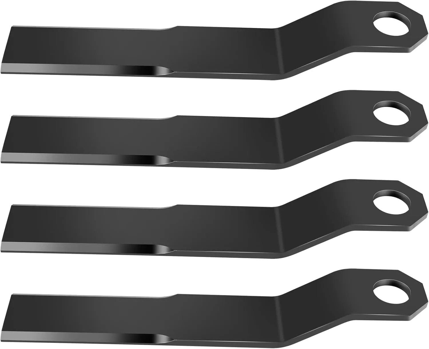 Heavy Duty AR400 Steel Replacement Bush Hog Rotary Cutter Blades，for Mower King Skidsteer Brush Hog Replacement Blades Rotary Grass Cutter(4 Blade Set)
