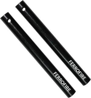 Heavy-Duty Plus Ferro Rods Huge Long 1/2 Inch x 5 Inch XL Drilled Survival Fire Starter Drilled Flint Steel Ferrocerium Rod with A Lanyard Hole (Pack of 2)