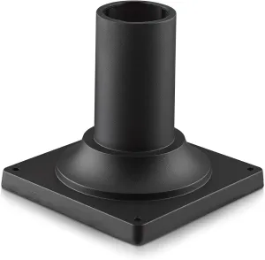 Heavy Duty Post Light Adapter, HWH Cast Aluminum Pier Mount Base 3'', Sand Black, 5HW38PA BK
