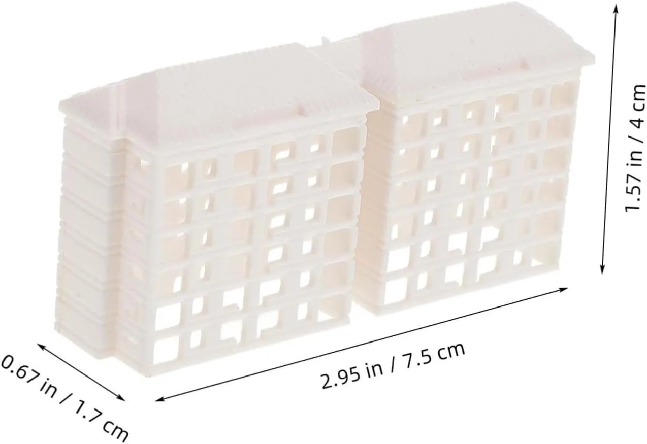 Hemoton 5pcs Mini Building Model Lightweight Residential Structure for Landscaping Table Miniature Decor Realistic Design for -Landscapes
