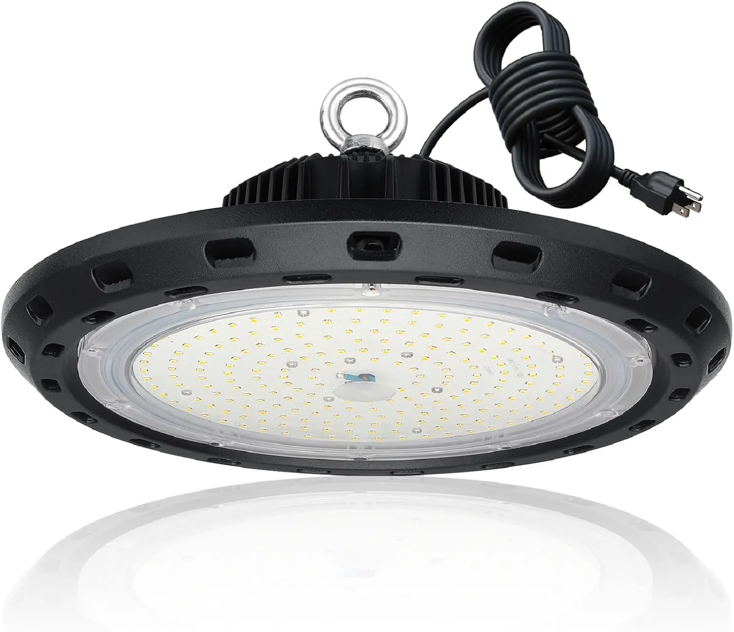 High Bay Led Shop Lights 100W 15000LM (Equiv. 400W MH/HPS) UFO Led High Bay Light for Shop Warehouse Workshop Factory 1Pack AC100-277V