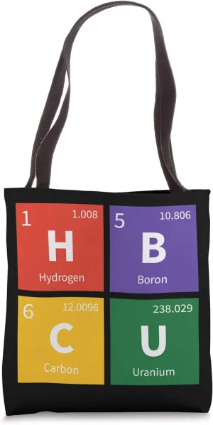 Historically Black College HBCU Periodic Table of Elements Tote Bag