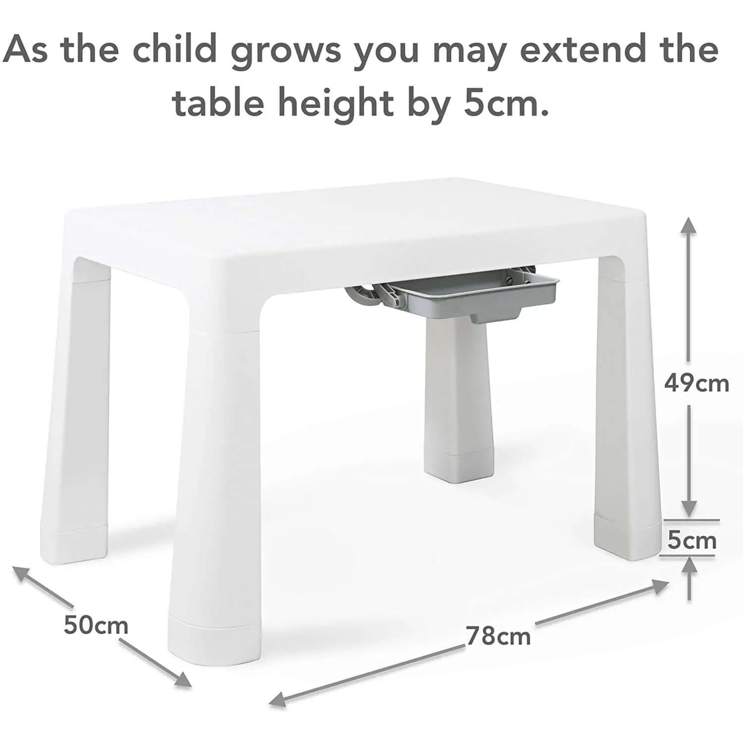 Home Canvas Early Learning Study Table and Chair Set for Childrens | Lightweight Table and Chair Sets with Storage Drawers