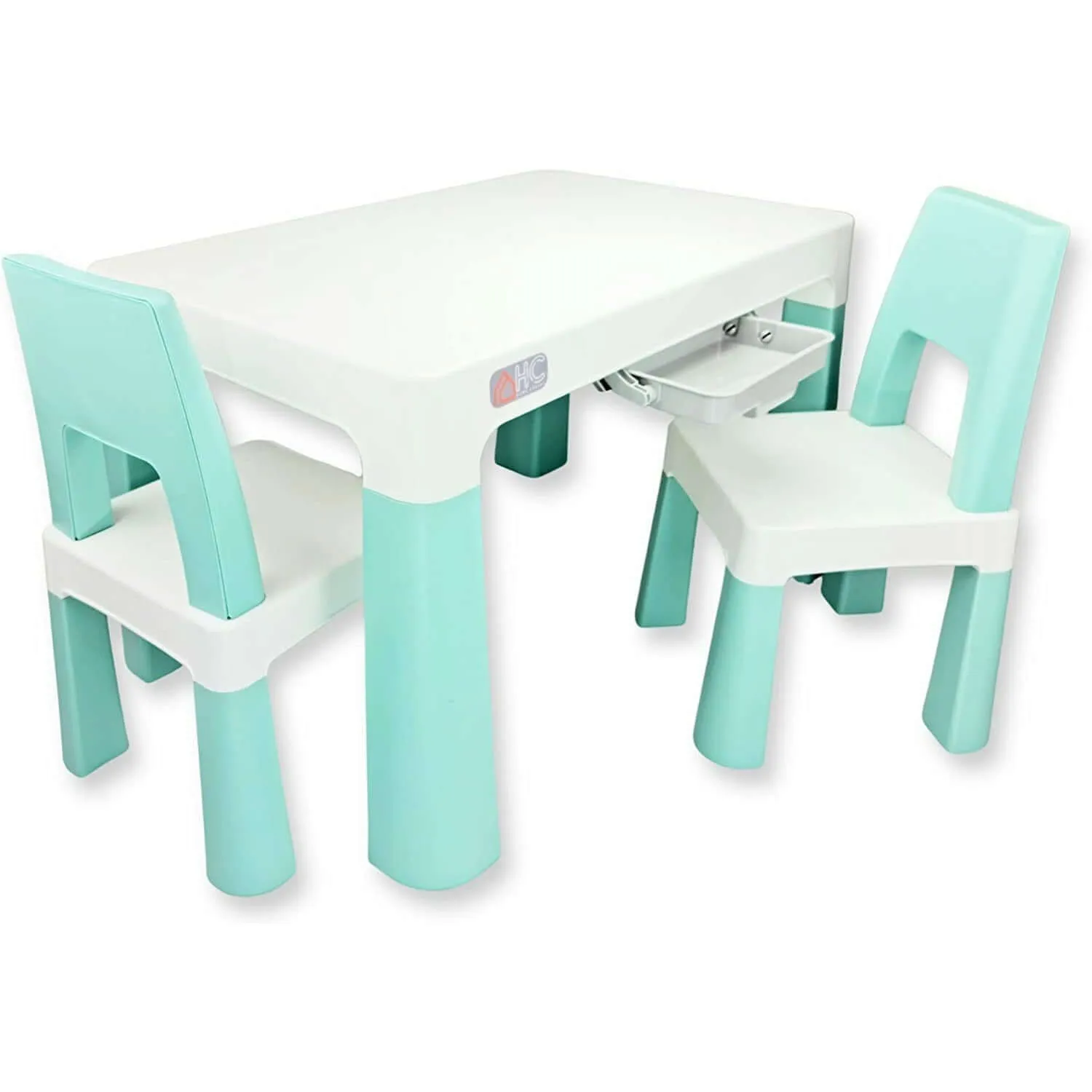 Home Canvas Early Learning Study Table and Chair Set for Childrens | Lightweight Table and Chair Sets with Storage Drawers
