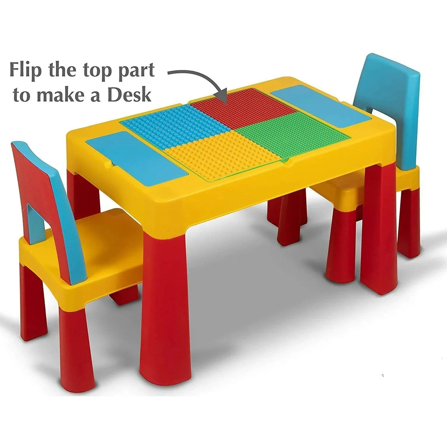 Home Canvas MultiColor Study Table and Chair Set for Childrens | Lightweight Table and Chair Sets with Storage Drawers Pink
