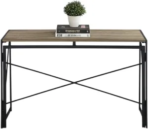 Homy Casa Portable Folding Camp Table – Quick Assembly with Embedded Design, Easy Storage & Transport, Sleek and Sturdy for Outdoor Adventures (Brown, Large)