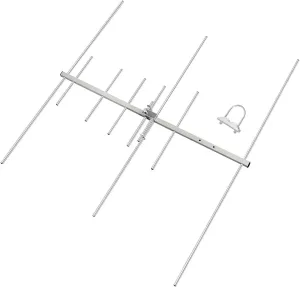 HYS High Gain Dual-Band VHF/UHF Yagi Antenna 9.5/11.5dBi 100W - 144MHz & 430MHz Outdoor Directional Antenna for Ham Radio, Repeater Systems, Mobile Digital Communications w/U-Bolt Mount (TC-YG08UV)