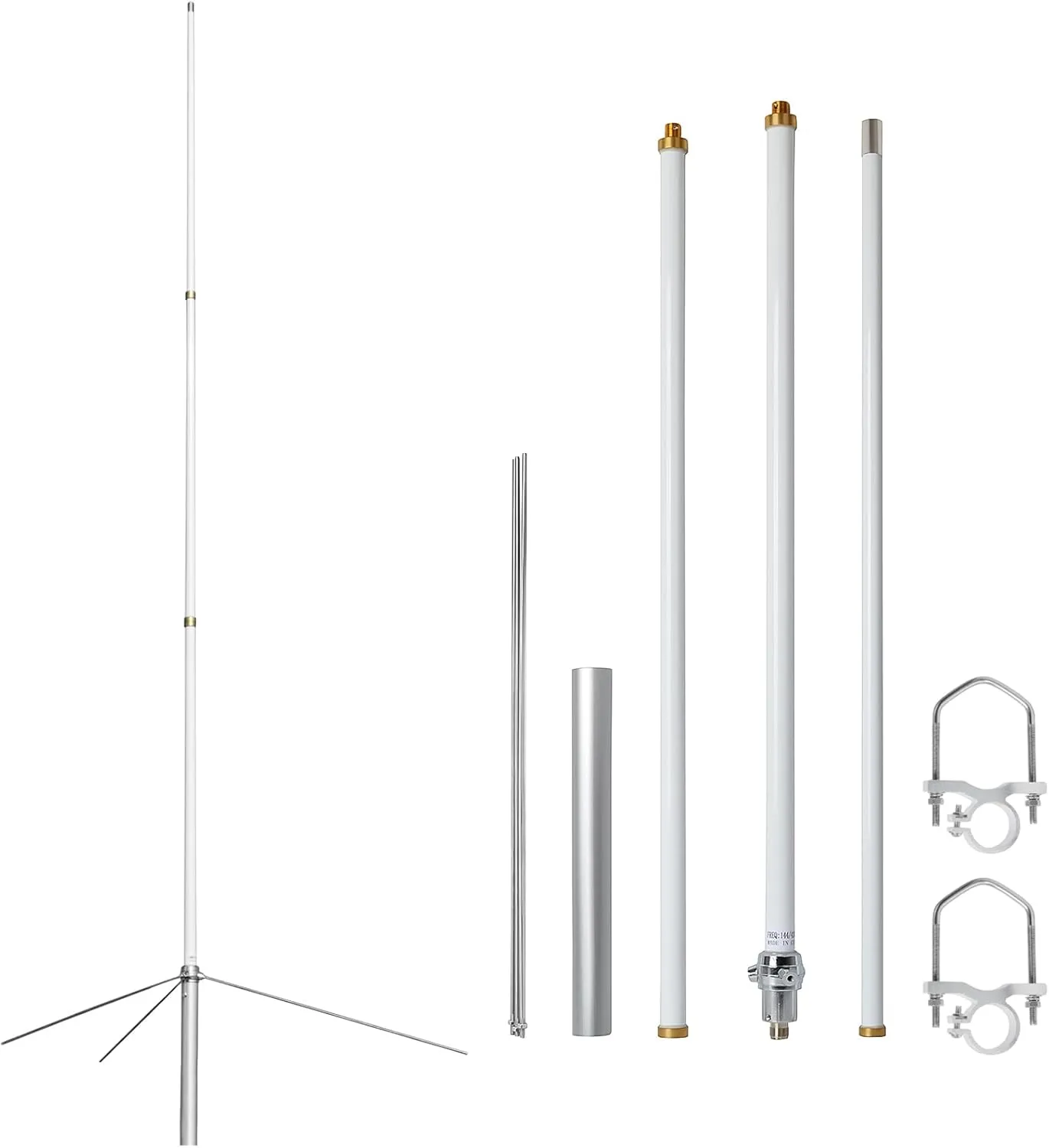 HYS Pre-Tuned 462MHz-467MHz UHF Amateur Base Antenna, GMRS Base Station Antenna, Outdoor 7.5ft (86.6inchs) Long-Range 8.5dBi, Pole Mast Mount (SO239-UHF Female)