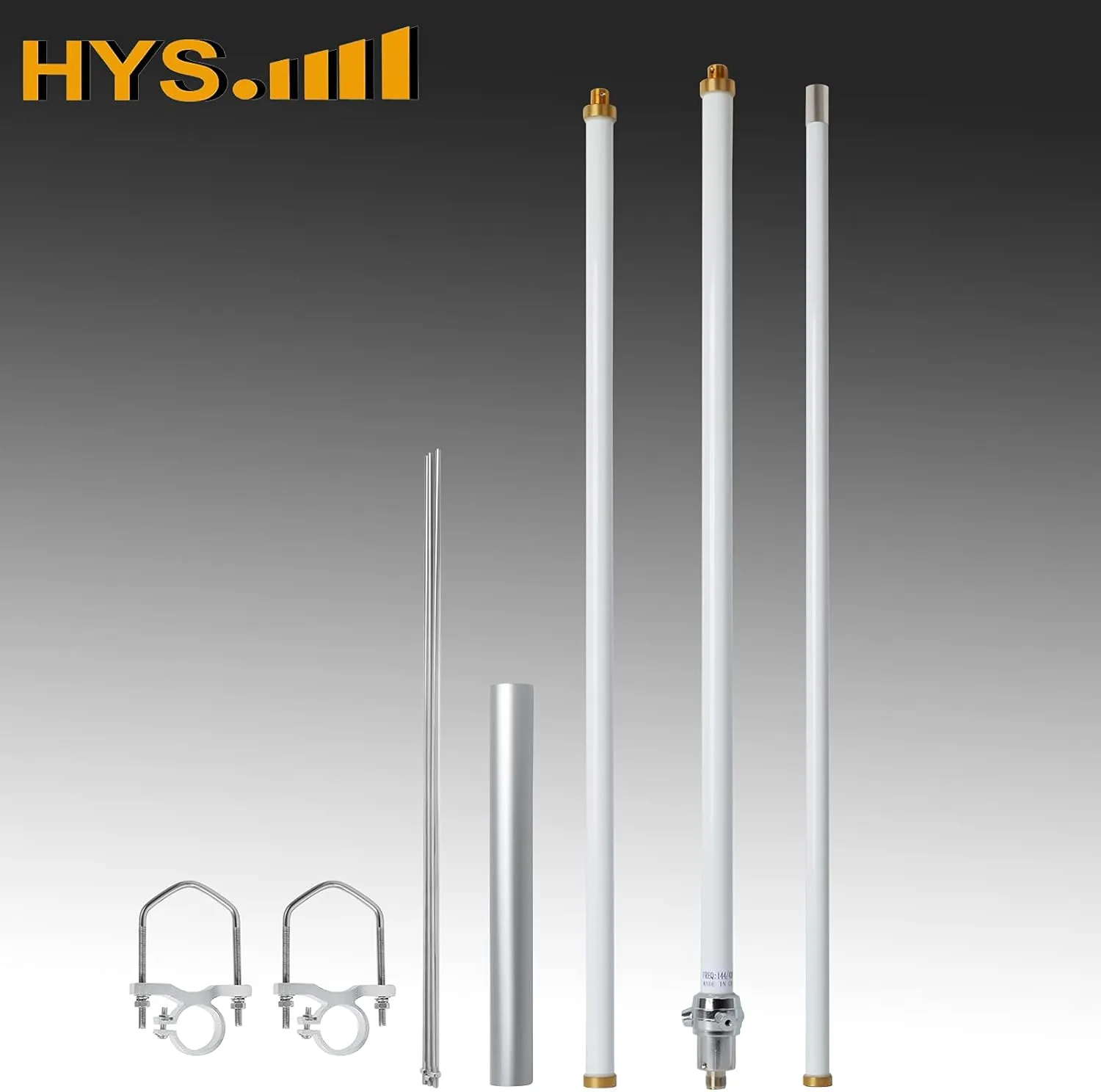 HYS Pre-Tuned 462MHz-467MHz UHF Amateur Base Antenna, GMRS Base Station Antenna, Outdoor 7.5ft (86.6inchs) Long-Range 8.5dBi, Pole Mast Mount (SO239-UHF Female)