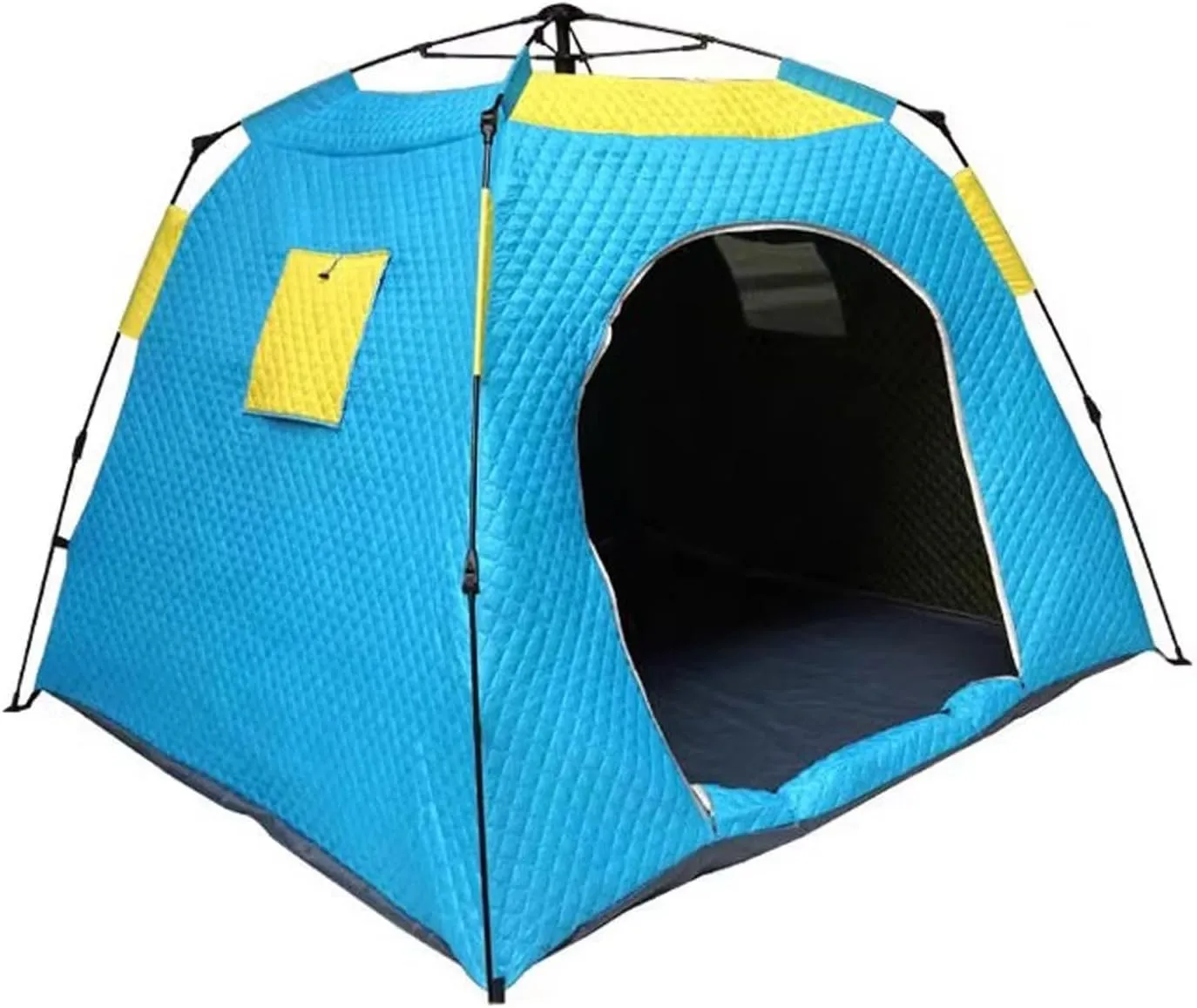 Ice Fishing Tent, Insulated, No Setup Required, Quick-Open, Winter Cold-Proof, Suitable for 3-4 People (Color: 1)