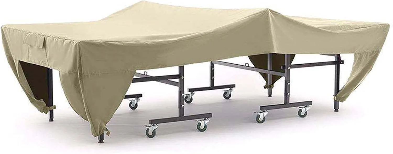 Icegrey Ping Pong Table Dust Covers Oxford Fabric Waterproof Outdoor Rain Wind Sun UV Resistant Heavy Duty Tennis Table Storage Cover