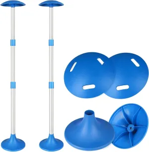 iCOVER Boat Cover Support Pole-Height Adjustable Aluminum Telescoping Pole and Webbing Strap Prevent Water from Sagging