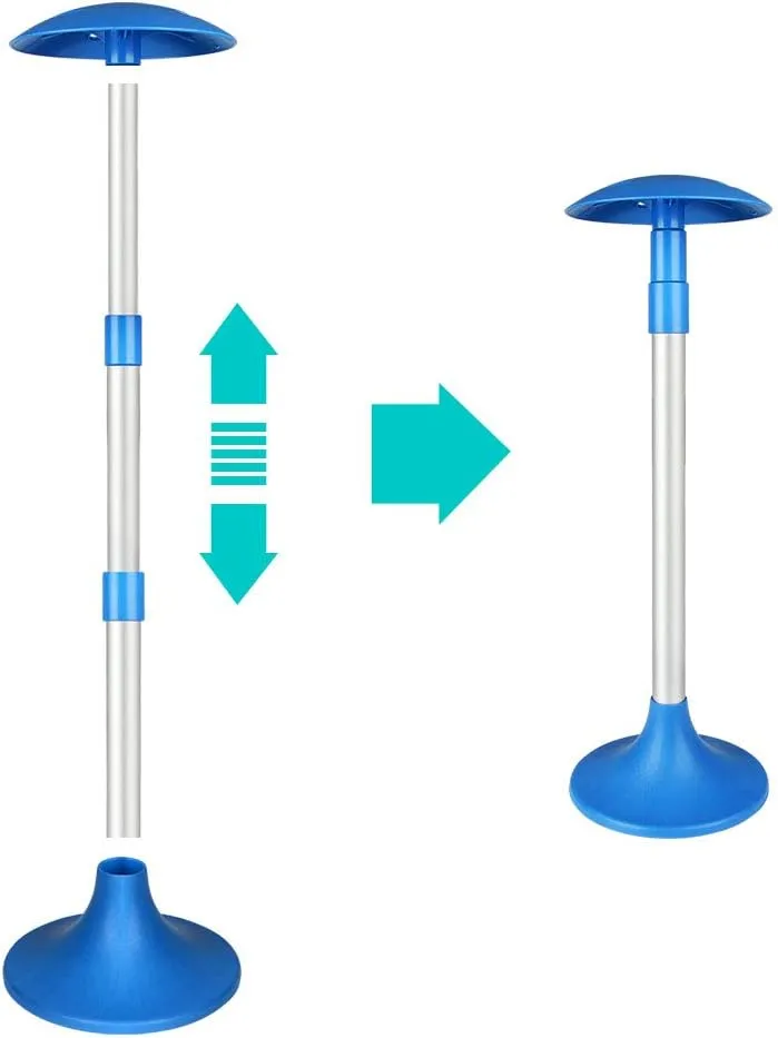 iCOVER Boat Cover Support Pole-Height Adjustable Aluminum Telescoping Pole and Webbing Strap Prevent Water from Sagging