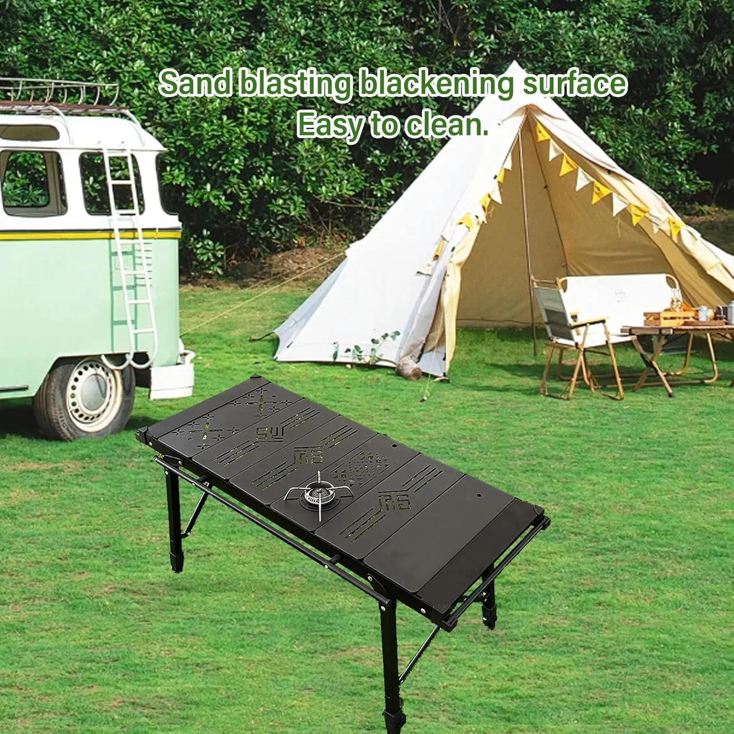 IGT Top Board Bridge Table LaserTop Board Lightweight Detachable Aluminum Alloy 0.5 Unit IGT Table Board Accessories for Outdoor (Flat Tabletop)