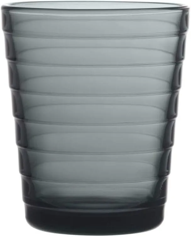 Iittala Aino Aalto Tumbler 7.75 Oz Dark Grey Set of 2