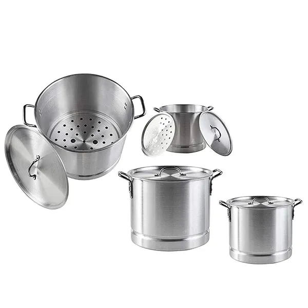 Imusa Aluminum Steamer Set (16, 20, 24, 32 qrt) 4 Pot Set From Mexmax INC.