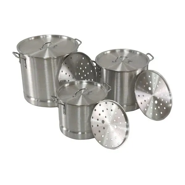 Imusa Aluminum Steamer Set (20, 24, 32, 40, 52 qrt) 5 Pot Set From Mexmax INC.