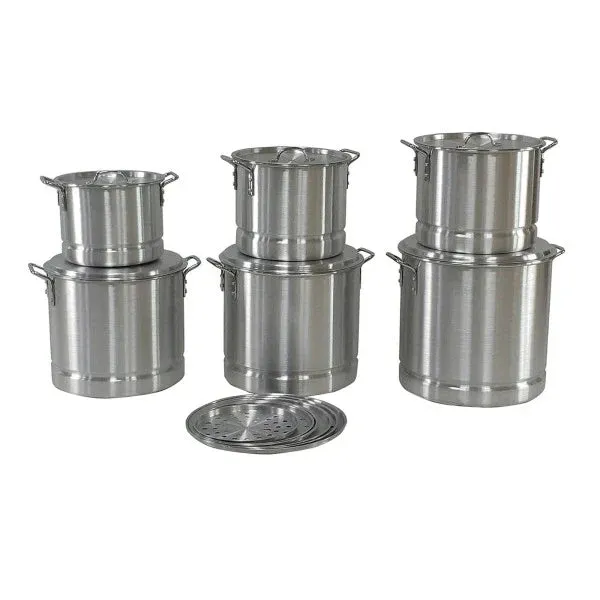 Imusa Aluminum Steamer Set (20, 24, 32, 40, 52 qrt) 5 Pot Set From Mexmax INC.