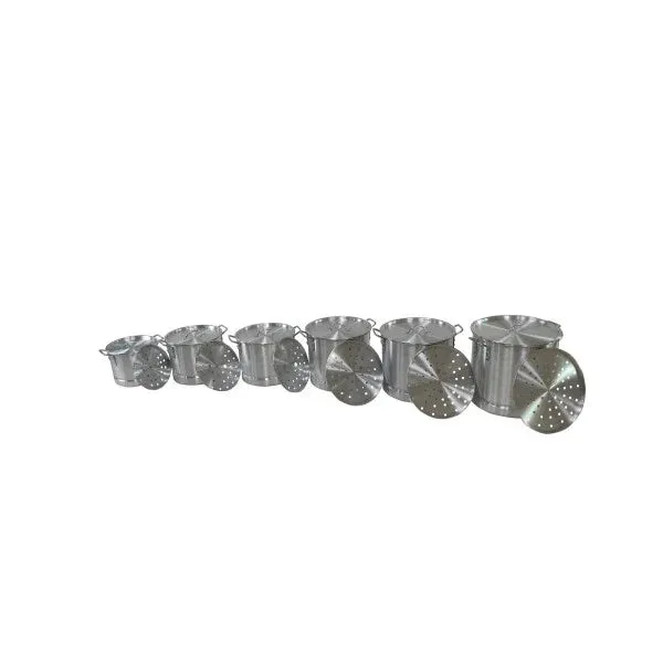 Imusa Aluminum Steamer Set (20, 24, 32, 40, 52 qrt) 5 Pot Set From Mexmax INC.