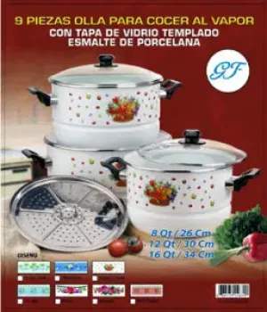 Imusa Aluminum Steamer Set (8, 12, 20, 24, 32 qrt) 5 Pot Set From Mexmax INC.