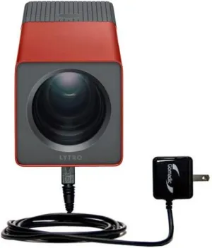 Intelligent Compact AC Home Wall Charger Suitable for The Lytro Lytro - High Output Power with a Convenient, Foldable Plug Design - Uses TipExchange Technology