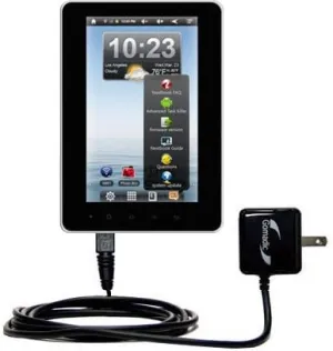 Intelligent Compact AC Home Wall Charger Suitable for The Nextbook Premium7 Tablet - High Output Power with a Convenient, Foldable Plug Design - Uses TipExchange Technology