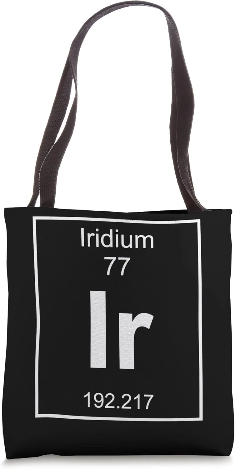 Iridium Element Costume Periodic Table Chemistry Fun Tote Bag