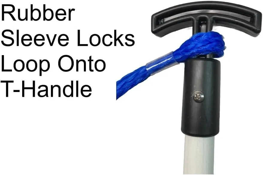 Island Anchor - 1" x 12' - 3 Piece - Shallow Water Anchor Pole : Built for Larger Boats : Securely Anchor on the Beach, Sandbar or in Shallow Water