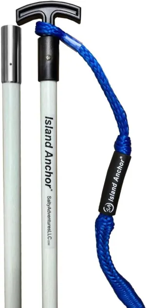 Island Anchor - 3/4" x 8' - 2 Piece - Shallow Water Anchor Pole : Securely Anchor on the Beach, Sandbar or in Shallow Water