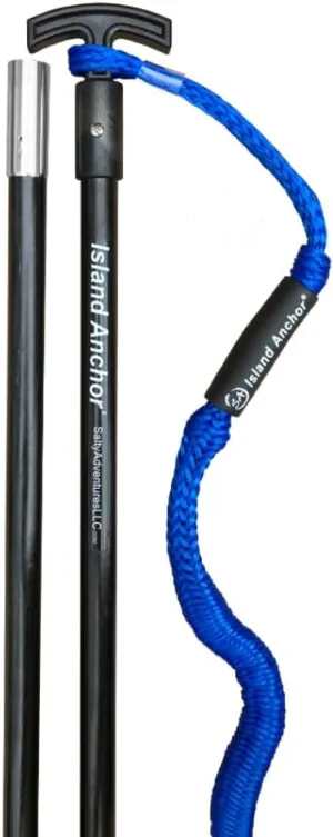 Island Anchor - 3/4" x 8' - 2 Piece - Shallow Water Anchor Pole : Securely Anchor on the Beach, Sandbar or in Shallow Water