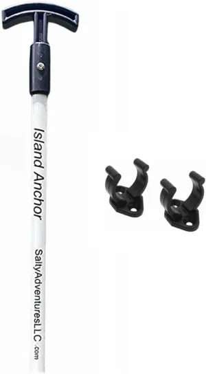Island Anchor - 3/4" x 8' - Shallow Water Anchor Pole : Securely Anchor on The Beach, Sandbar or in Shallow Water