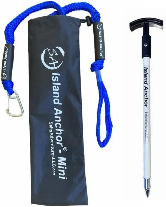 Island Anchor - Mini - 3/4" x 18" Shallow Water anchor Pole - Spike Beach Anchor, Sand Anchor, Shallow Water Anchor for Small Boat, PWC, Jet Ski, and Kayak